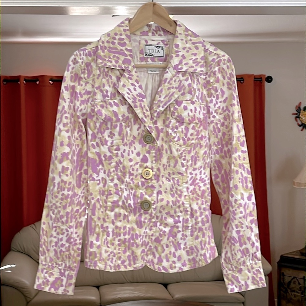 Tria Women’s 3 Button Front Blazer/Jacket Size S